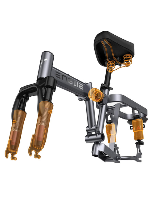 ENGWE T14 350W 20 MPH Bicicleta eléctrica de viaje compacta y plegable